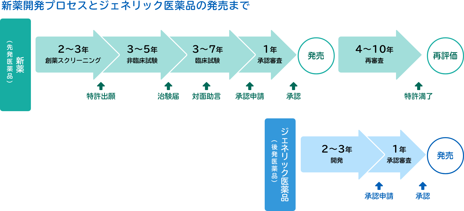 ジェネリック医薬品の研究・開発から発売まで